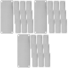 30Pcs Stainless Steel DIY Blank Name Signs Silver Multi-Purpose Plates
