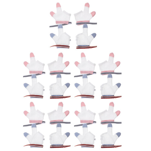 10Paires Protecteurs Doigts Bébé Multicolores Respirant 2