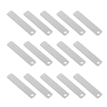 25 Pcs Metal Blank Hanging Tag Engraved Name Tags Blanks For Stamping