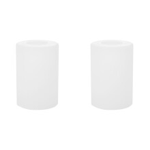 2Pcs White Glass Lamp Shades Replacement for Hanging Light Fixtures