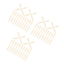 600Pcs Beige Bamboo Fondue Forks Small Fruit Dessert Forks for Events