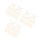 600Pièces En Bambou Beige Accessoires Gourmet 1