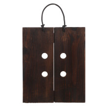 Space-Saving Coffee Wood Wall Planter for Staghorn Fern Display