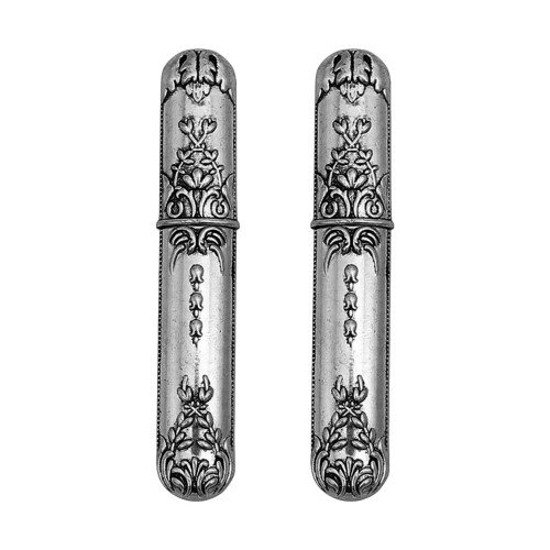 2Pcs Vintage Metal Needle Storage Box Silver Sewing Tool Case Holder