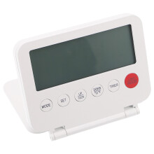 Ultrathin White Travel Alarm Clock Digital Display for Bedroom