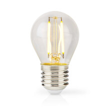 Lámpara LED Glödla E27 | G45 | 4,5 W | 470 lúmenes | 2700K | Dimbar | Varm Vit | Retrostilo | 1º.