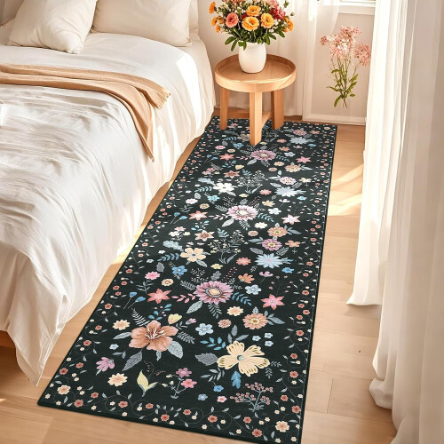 2 x 6 ft Floral Runner Rug for Kitchen