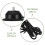 Pédale Footswitch Guitare Bouton Unique Caoutchouc Noir Solide 4