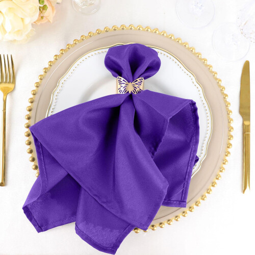 Violetit polyesterilautasliinat 20" 20 kpl 1
