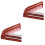 4Pièces Brosse De Voyage Pliable Rouge Ergonomique Et Compacte 2