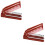 4Pièces Brosse De Voyage Pliable Rouge Ergonomique Et Compacte 5