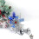 Christmas Bell Pendant Blue Plastic 1 Piece 6
