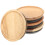 Wooden Bottle Lids with Silicone Seal, 4-Pack 4