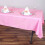 BalsaCircle Pink Polyester Rectangular Tablecloths (6 pcs, 2