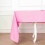 BalsaCircle Pink Polyester Rectangular Tablecloths (6 pcs, 4