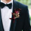 Red Silk Wedding Corsage for Groom or Bride 2