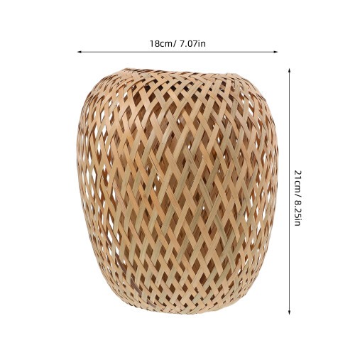 Woven Bamboo Lamp Shade Coffee 1 Pack 1