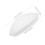 2Pcs White Circular Ceiling Lamp Shade Easy Bulb Replace Cover 2