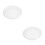 2Pcs White Circular Ceiling Lamp Shade Easy Bulb Replace Cover 4