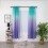 Bifavgk Gradient Tulle Door Curtain Panel 1 Pc Purple 3
