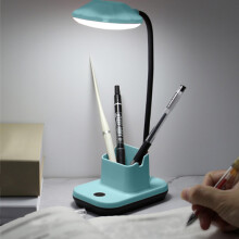 Luminária de mesa LED com controle por toque e proteção para os olhos.
