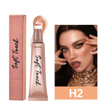 (PINK) Liquid Highlighter Wand Liquid Highlighter Makeup Wand For Luminous Glowing Buildable Vegan Cruelty-Free Highlighter Stick 12ml