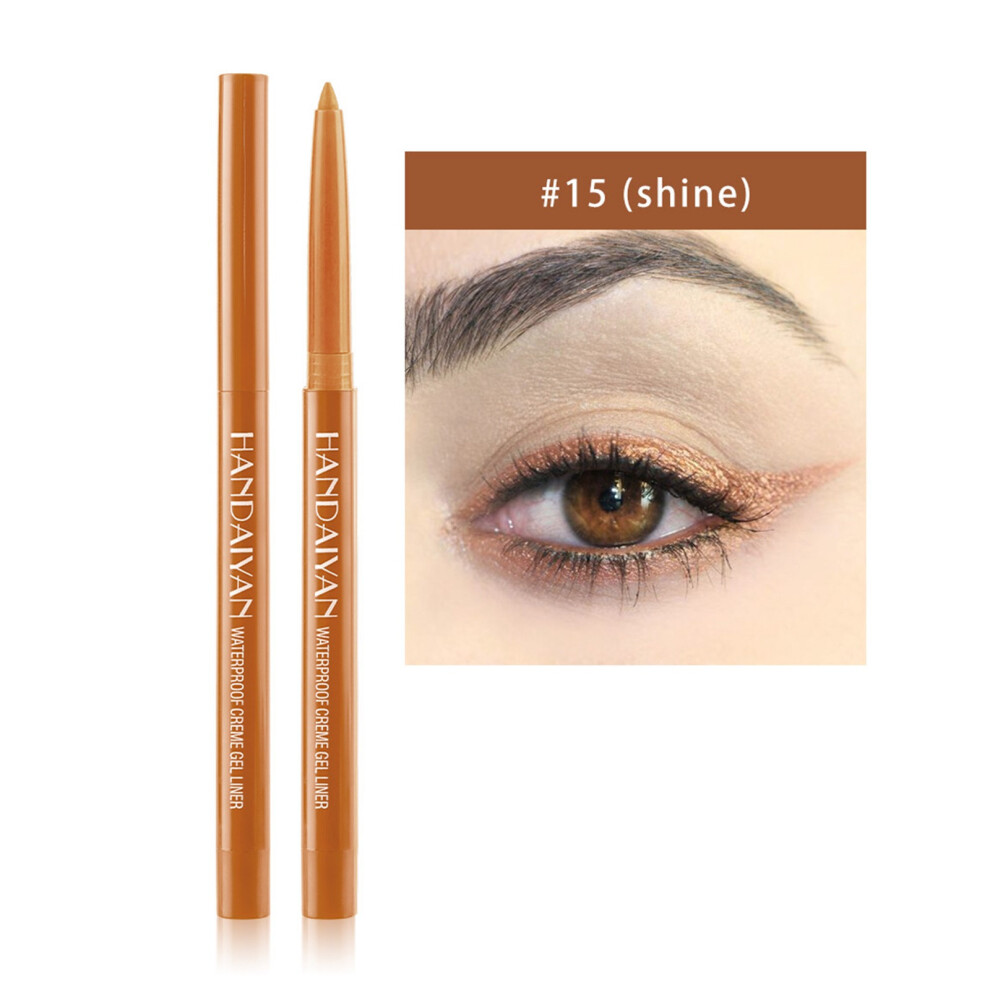 (O) 20Color EyelinerPen Pearlescent Matte Eyeliner Pen Rotatable Eyeliner