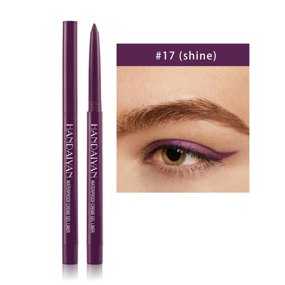 (Q) 20Color EyelinerPen Pearlescent Matte Eyeliner Pen Rotatable Eyeliner