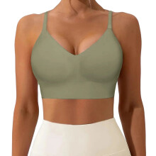 Low Back Bras for Women Backless Straps Low Cut Push-Green XXL