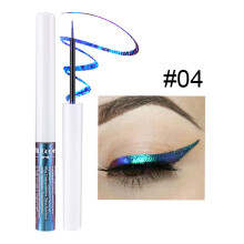 (D) Optical Discoloration Eyeliner Liquid, Light Changing Color Stage Makeup Thin Pearlescent Eyeliner Liquid 3ml