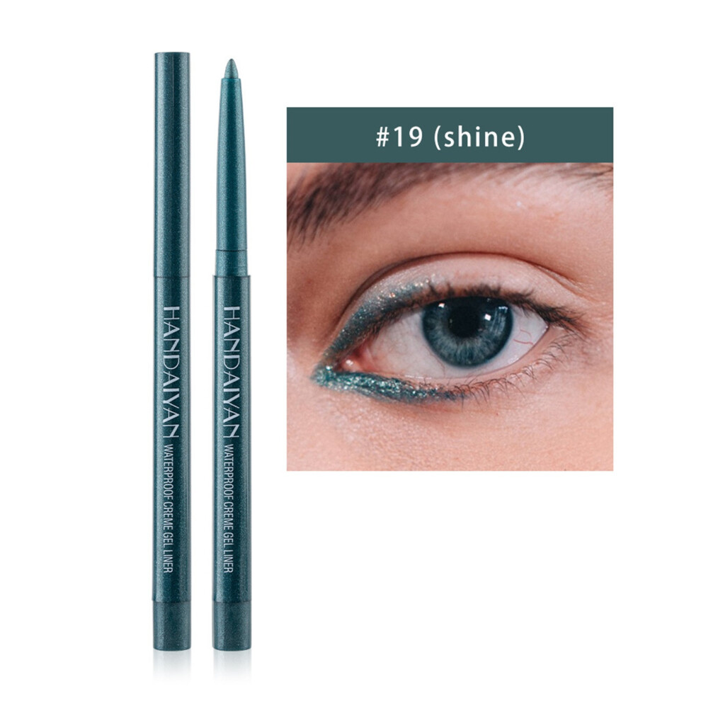 (S) 20Color EyelinerPen Pearlescent Matte Eyeliner Pen Rotatable Eyeliner