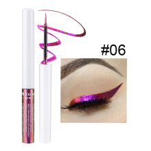 (F) Optical Discoloration Eyeliner Liquid, Light Changing Color Stage Makeup Thin Pearlescent Eyeliner Liquid 3ml