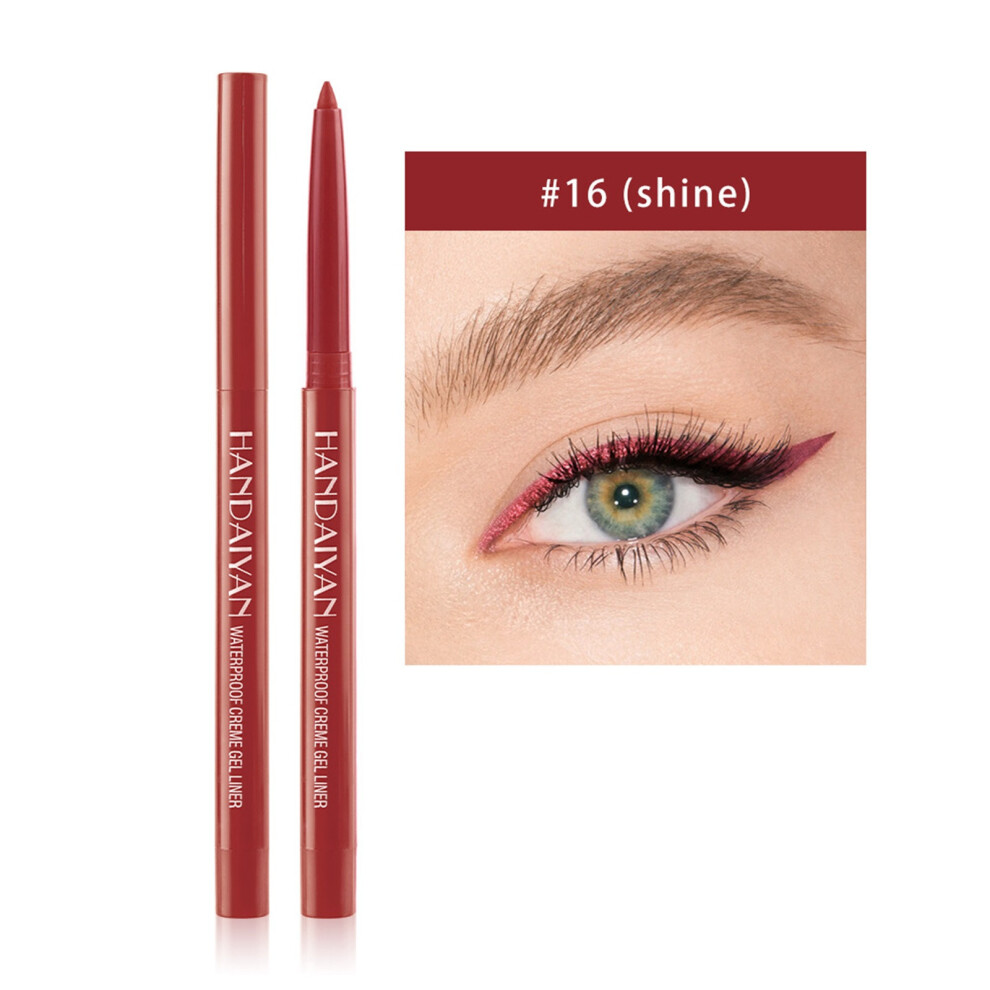 (P) 20Color EyelinerPen Pearlescent Matte Eyeliner Pen Rotatable Eyeliner