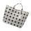 Lightweight Dot Handbag Large Capacity PVC Beach Bag Wear-Black 1