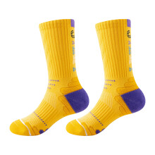1 Pair Practical Breathable Sock Football Stockings-Yellow 2XL