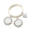Vintage-Armband aus Perlen und Spitze mit-zwei Scheiben 1
