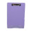 Portable Plastic Clipboard with File Container and Metal-Purple 1
