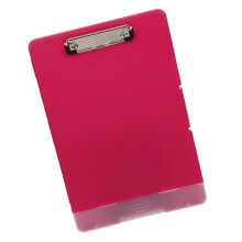 Portable File Writing Board with File Case Plastic-rose red