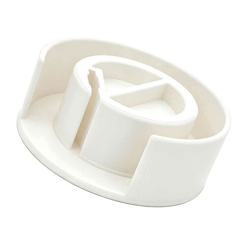 Measuring Tape Keeper Crafted From Recyclable Plastic-White