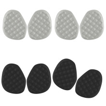 4Pairs Friction Prevention Shoe Inserts for Women-black gray os