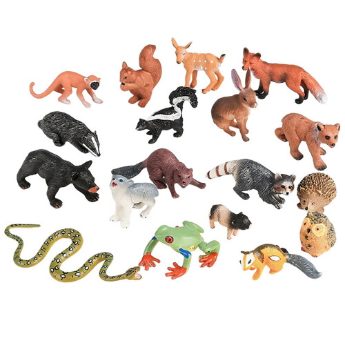 Premium Plastic Animal Models Set Detailed Jungle Creature