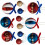Colorful Hand Painted Ball Decorations Independence Day Themed 1