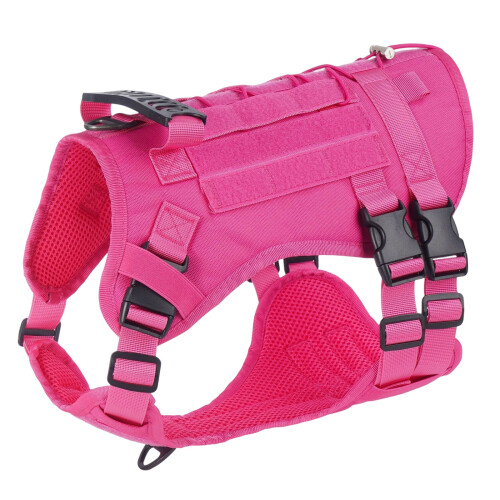 Hundeweste, Geschirr, Haustier, starkes Training,-Rose Red M
