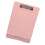 Portable Plastic Clipboard with File Container Metal-light pink 1