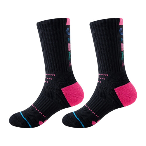 1 Pair Performances Sport Sock with Reinforced Support-Black XL