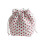 Elegant Patchwork Cosmetic Pouch With-strawberry drawstring bag 1