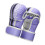 PU Leather Boxing Glove with Foam Padding-purpleblack 1