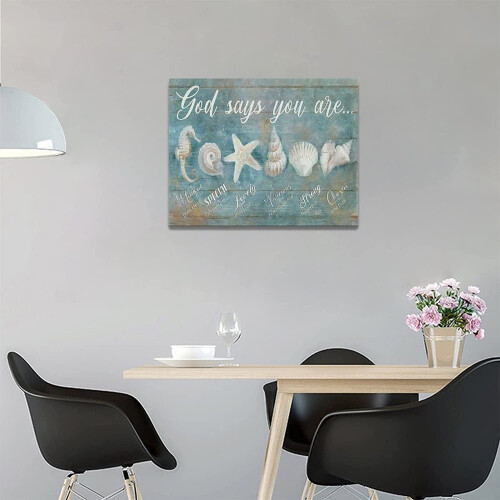 Ocean Beach Canvas Wall Art 16x12 in 2