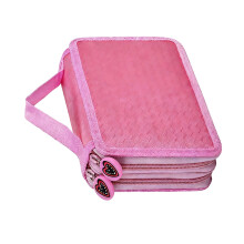 Nails Polish Organizers Case Nail Kits Bag Cosmetic-Pink