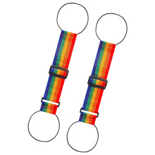 2Pcs Elasticized Suitcase Connector Bands For-rainbow colors